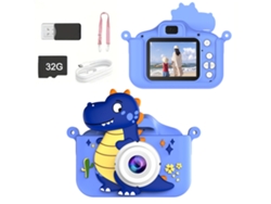 Câmera Infantil, Mini Câmera De Desenho Animado, Câmera Digital (32g-azul) Czhhmart