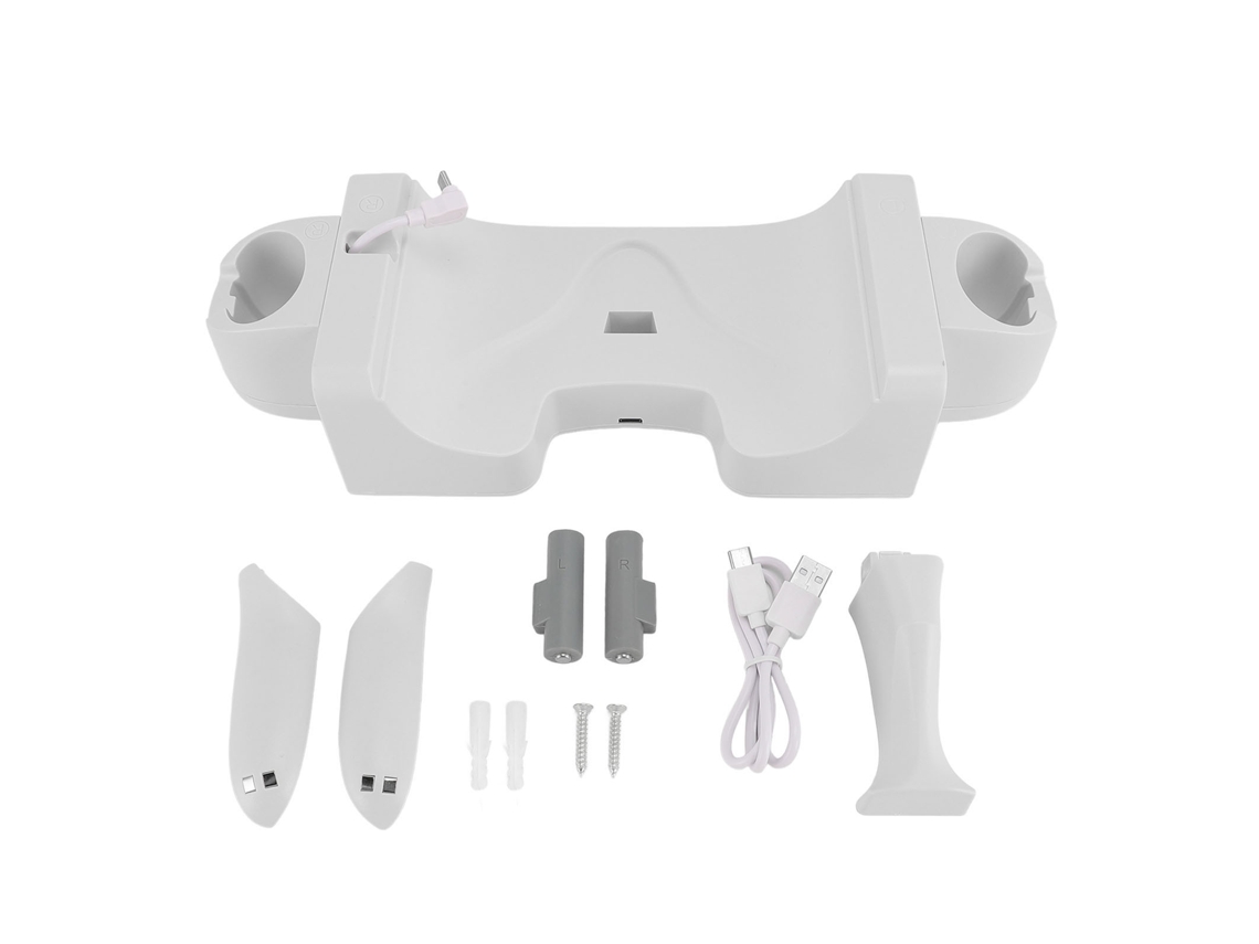 Dock De Carga Vr Montado En La Pared, Soporte De Almacenamiento De Carga Con Baterías De Controlador De Auriculares Y Cable Usb C