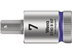 Vaso de punta Zyklop con función de retención 3/8" 8740 B HF Hex-Plus 7,0 x 38,5 mm WERA 05003037001