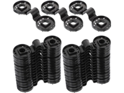 Clips De Fijación De Plástico Negro Para Toldos, Paquete De 30