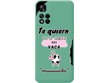 Carcasa para Xiaomi Redmi Note 11 Pro+ Plus 5G TUMUNDOSMARTPHONE Silicona Líquida Dibujos Verde