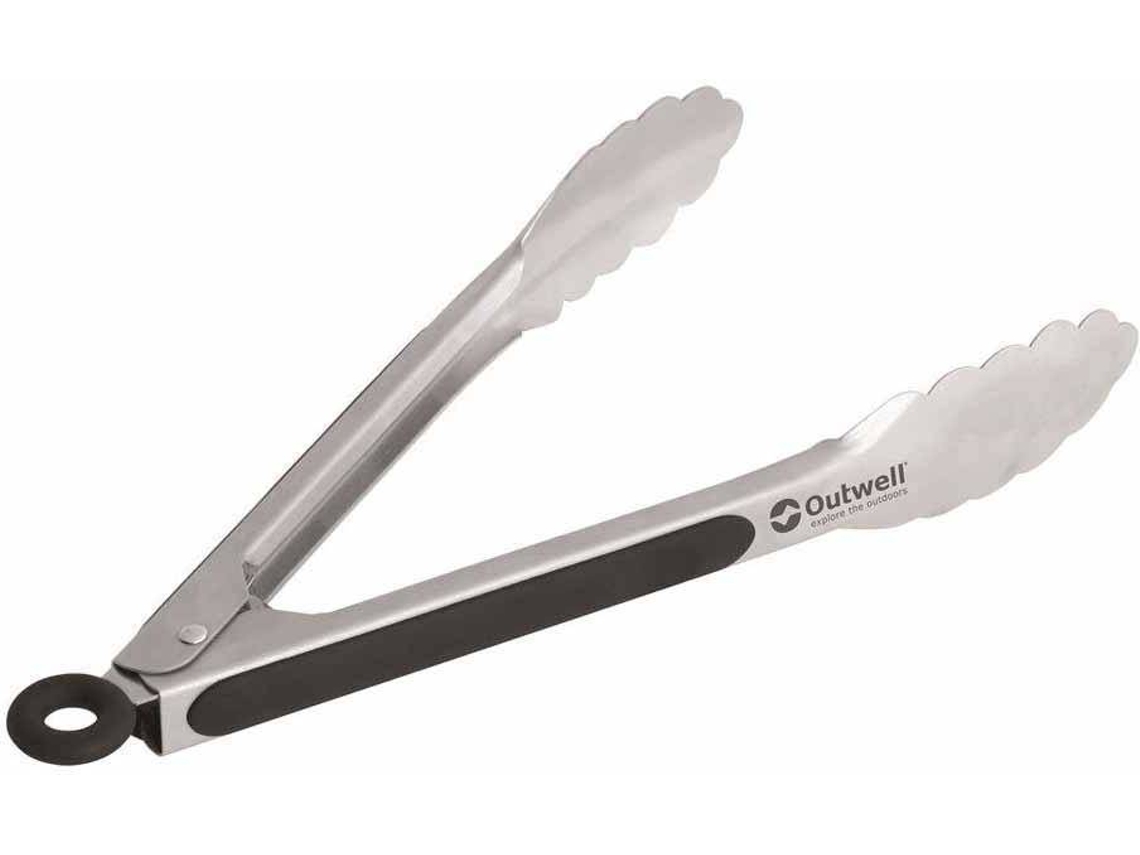 Utensilio de Cocina para Camping OUTWELL Locking Grill Tongs (Acero inoxidable - 4 x 3,5 x 27 cm)
