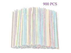 900 pajitas de plástico para fiestas, bares, licorerías y el hogar Rosewell