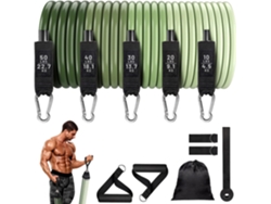 Bandas de resistencia multifuncionales para entrenamiento de fuerza muscular Gertiz (verde)