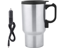Taza térmica de viaje de acero inoxidable de 12 V y 450 ml, ideal para coches eléctricos, café y leche, de Gokoco