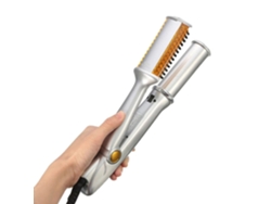 Plancha De Pelo 2 En 1 Alisador Y Rizador Portátil Con Temperatura Ajustable Cerámica Para Cabello Seco Y Húmedo Enchufe De La Ue