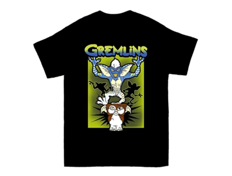 Camiseta Vintage ROCKINSTONE Gremlins Mogwai Poster Movie Algodón para Hombre (2XL)
