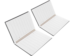 Juego De 2 Cuadernos De Contabilidad Para Pequeñas Empresas, Con Cubierta De Polipropileno Resistente.