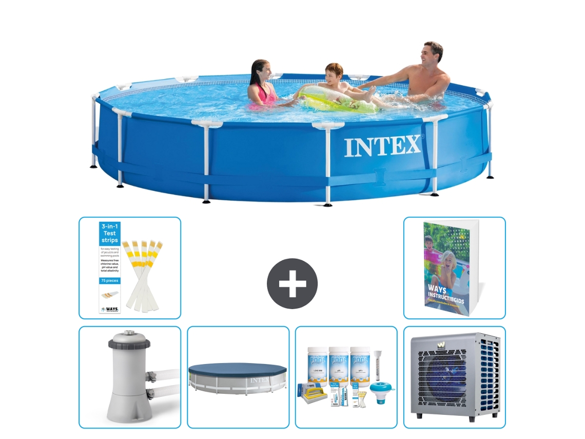 Intex Piscina Com Estrutura Redonda - 366x76 Cm - 7-peças S264