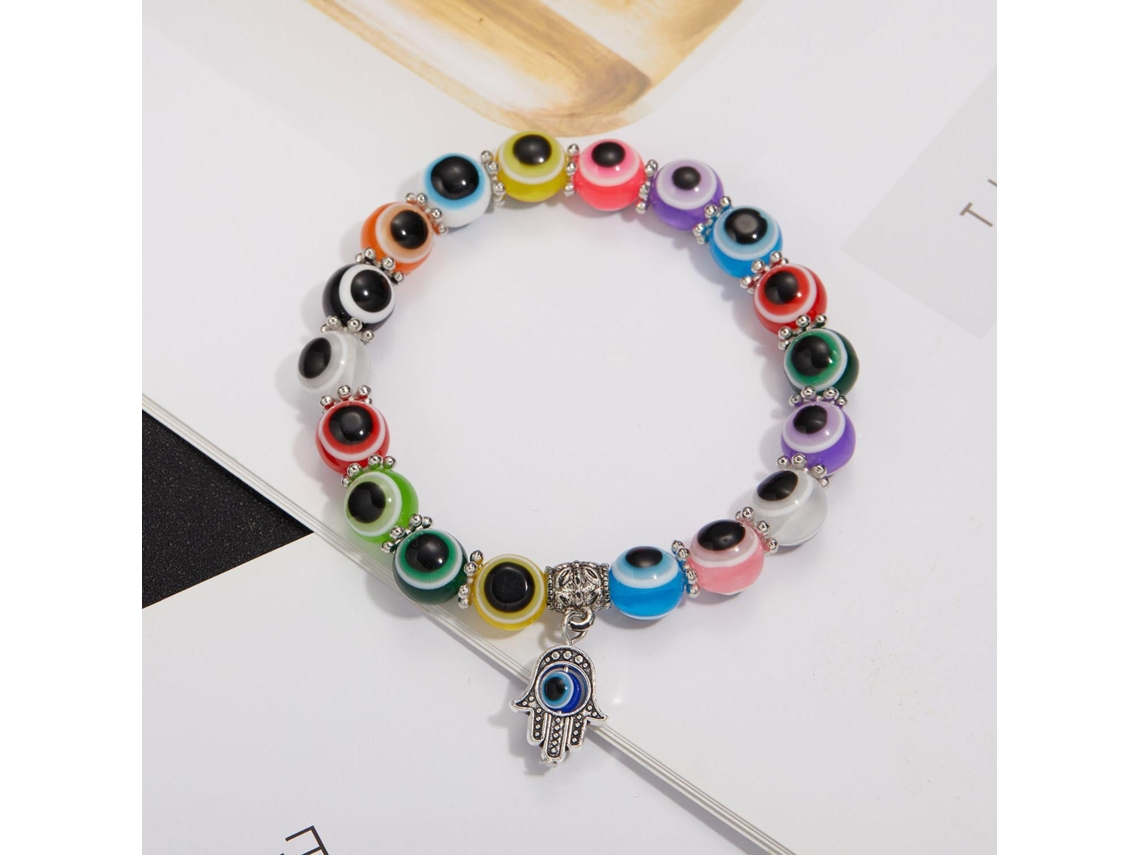 Pulsera griega con ojo y colgante de mano de Hamsa SIURN