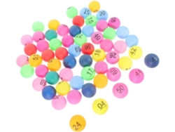 Juego De 90 Pelotas De Plástico Numeradas Y Coloridas, Fáciles De Usar, De Comercio Justo, Ideales Para Actividades Grupales Y Fiestas.