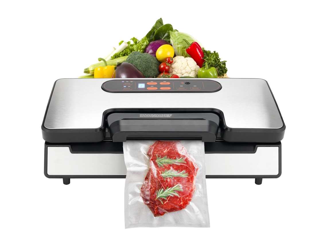 Selladora al vacío Succebuy para conservación y almacenamiento de alimentos, potente sistema de sellado de 90 kPa con bolsas selladas.