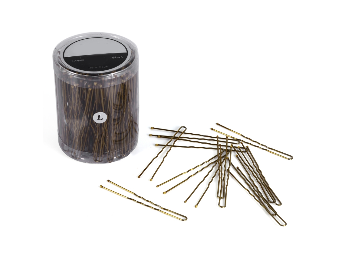 Vlrla-300pcs Gold L Fashionable Wavy U Cabelo Grips Styling Tool
