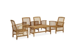 2 Piezas Conjunto Lounge De Jardim Madeira De Acácia Macíça Dkd Decoración Del Hogar