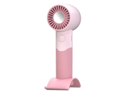 Ventilador Portátil De Mano Recargable Por Usb Con 3 Velocidades Y Soporte Para Teléfonos Móviles Pequeños Y Ligeros.