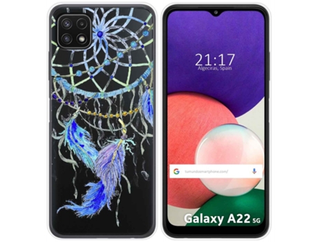 Carcasa Samsung Galaxy A22 5G TUMUNDOSMARTPHONE Dibujos Transparente Multicolor