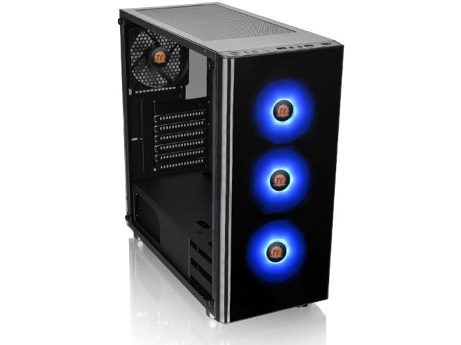 Caja PC THERMALTAKE V200 TG RGB (ATX Mid Tower - Negro)