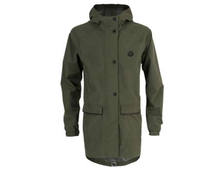 Abrigo para Hombre AGU Go Rain Essential Verde para Ciclismo (13 - 14 Años)