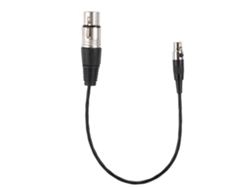 Cable mini XLR de 3 pines hembra a XLR de 3 pines hembra, conexión estándar para micrófonos en cámaras/SLR
