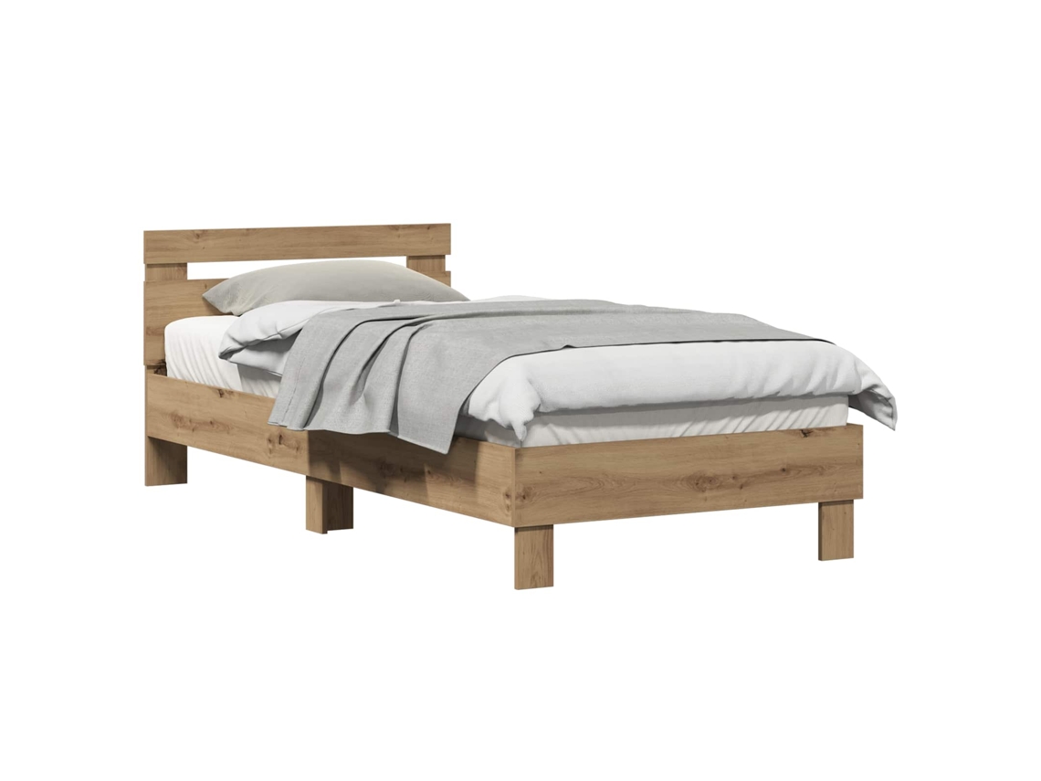Maison Exclusive - Estructura De Cama Roble Artesanal 203 X 95 X 70 Cm