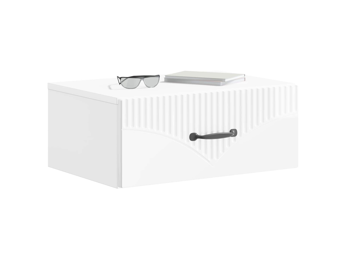 Maison Exclusive - Mesita De Noche De Pared 2 Pcs Brillante 49 X 34,5 X 20 Cm
