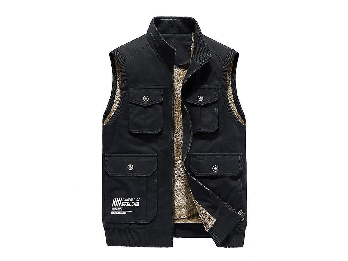 2026-chaleco De Piel Blanda Para Hombre Calient Full-zip Sin Mangas Para Exterior
