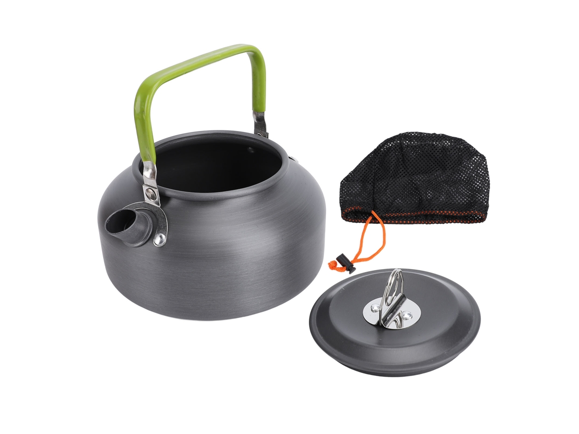 Juego De Hervidor De Aluminio Portátil De 0,8 L Para Camping, Senderismo, Café Y Uso Al Aire Libre.