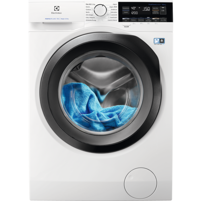 Lavasecadora ELECTROLUX EW7W3LB  (6/9 kg - 1600 rpm - Blanco)