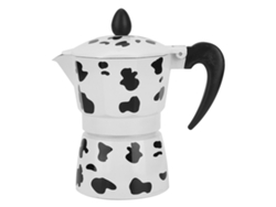 Cafetera de aluminio Moka para casa y cafetería, color leche de vaca, 3 tazas, 150 ml
