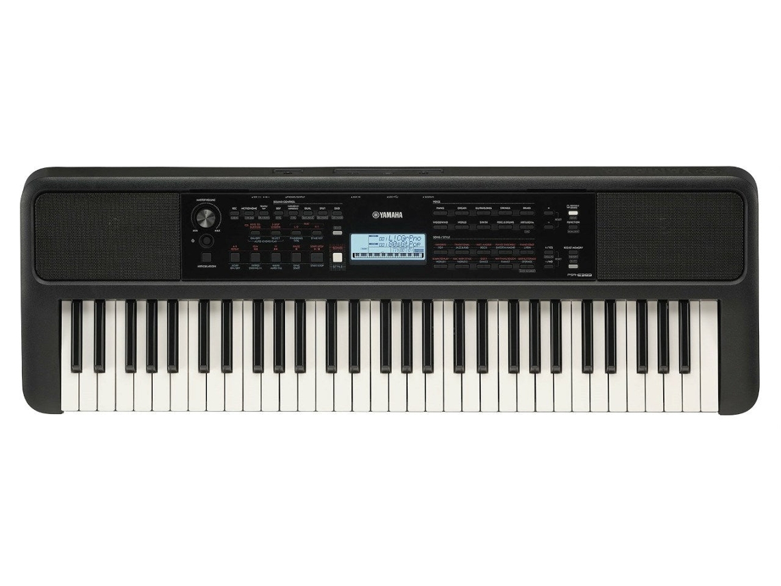 Teclado MIDI PSR E383 de 61 teclas USB negro YAMAHA