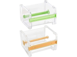 dispensadores de cinta adhesiva transparente, dispensador de papel adhesivo, cinta de 10,3 * 9,1 * 7,1 cm GOKOCO