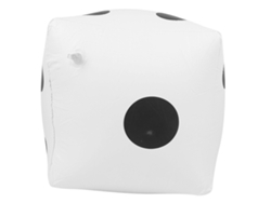 Dados Inflables Portátiles De Pvc Para Fiestas En Interiores Y Exteriores, Juguete De Juego Blanco