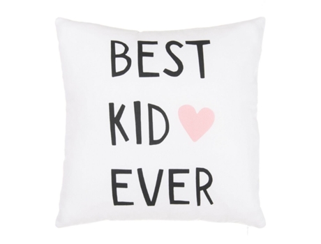 Cojín Kid Blanco 40 x 40 cm BIGBUY HOME