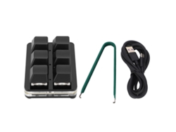 Teclado Mecánico Para Juegos 6 Teclas Rgb Usb Cableado