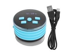 Caixa De Som Bluetooth Portátil Ipx7 Com Luz Respirante E Cupula De Aderência Para Banheiro Fm Subwoofer