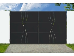 Puerta De Acero Negro Mate De 3,5 M Nali Veleta H.200cm