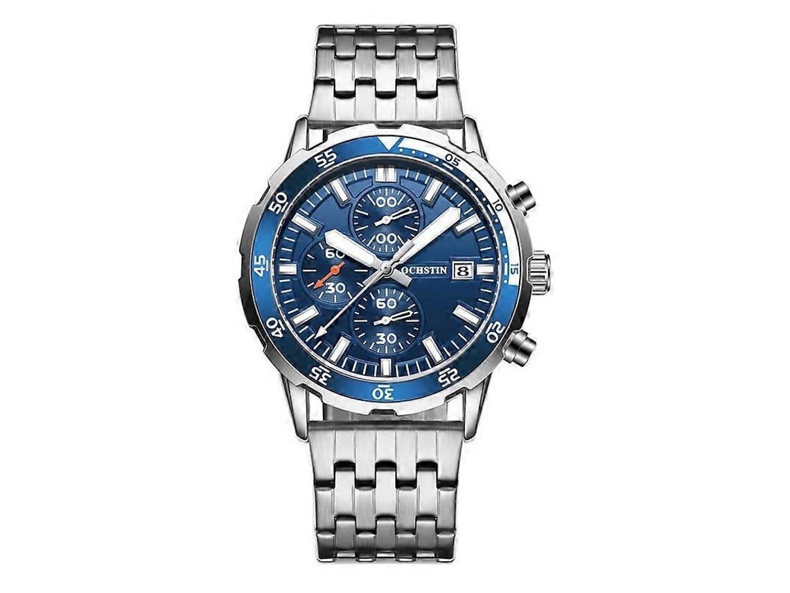 Reloj de cuarzo multifuncional Ochstin 7252 para hombre con correa de acero Hengrongshen