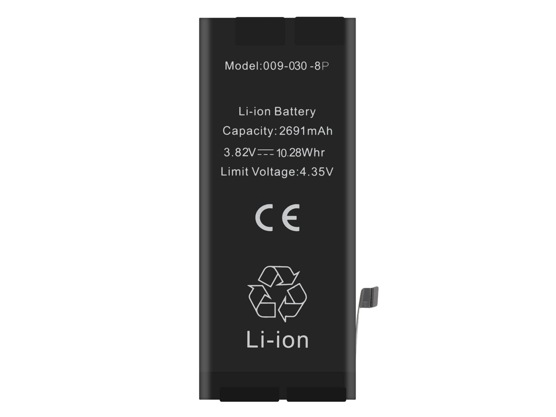 Clappio Batería para iPhone 8 Plus 2691mAh con chip TI Negro