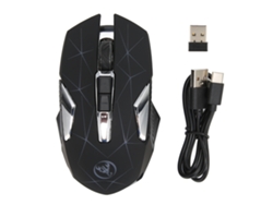 Rato Sem Fio 2.4g Ergonomico Rechargeavel 3 Dpi Para Jogo E Escritorio Pc Laptop Computador Preto