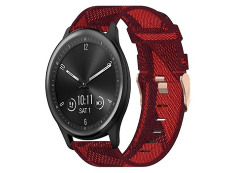 Correa De Reloj Inteligente Para Garmin Vivomove, Correa De Nailon Roja De 20Mm VENISYMLIS