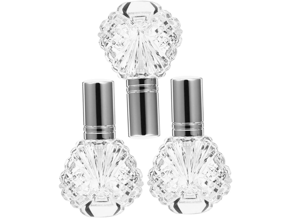 Juego De 3 Frascos De Perfume Portátiles Recargables Con Cierre Hermético Para