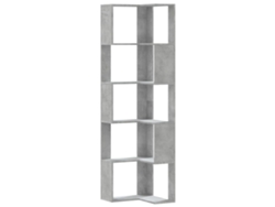 Maison Exclusive - Estantería Esquina 5 Niveles Madera Gris Hormigón 50x50x179 Cm