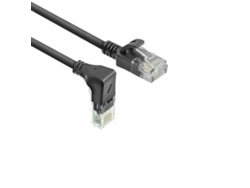 Cable de red negro DC3902 de 2 m Cat6a U/UTP Act (UTP)