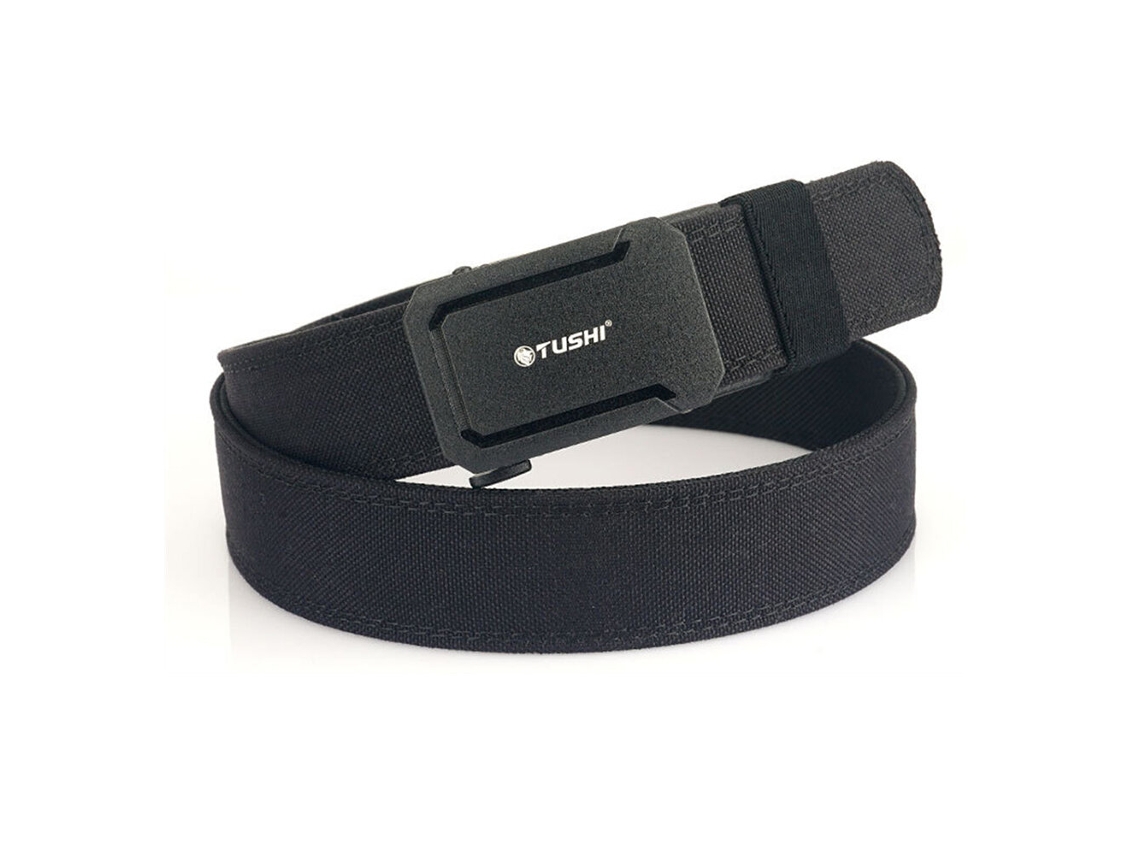Pretotushi Cinto Tático Masculino De 120cm Com Fivela Automática Resistente Em Nylon Ideal Para Trabalho Ao Ar Livre Negócios E Polícia