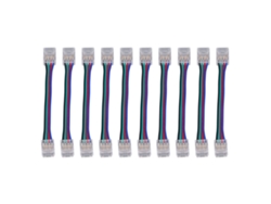 2026-kit De Conectores Para Tiras Led 4pin 10mm, Compatibilidad Fuerte, Accesorios Para Tiras Led, 10pcs