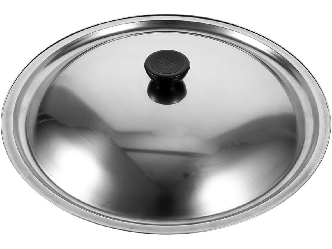 Tapa De Acero Inoxidable De 32 Cm Para Sartenes Y Ollas, Antisalpicaduras.