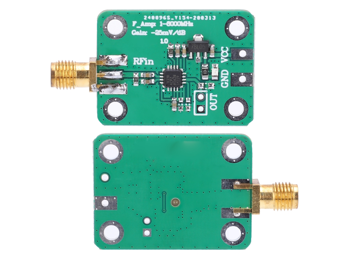 Detector de placa RF logarítmico AD8318 2026as, 1-8000 MHz, accesorio para componentes electrónicos