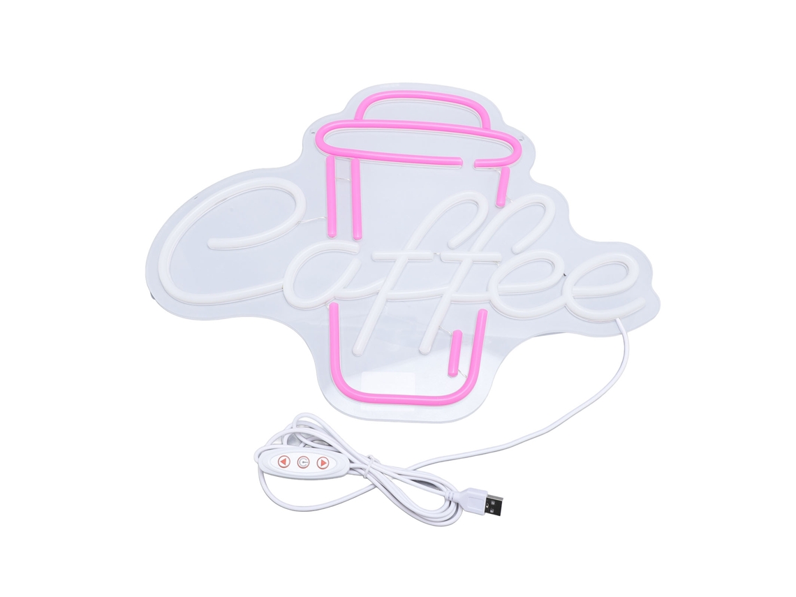 Letrero LED USB Aetheria Neo, luz de café de bajo consumo para decoración de fiestas y publicidad.