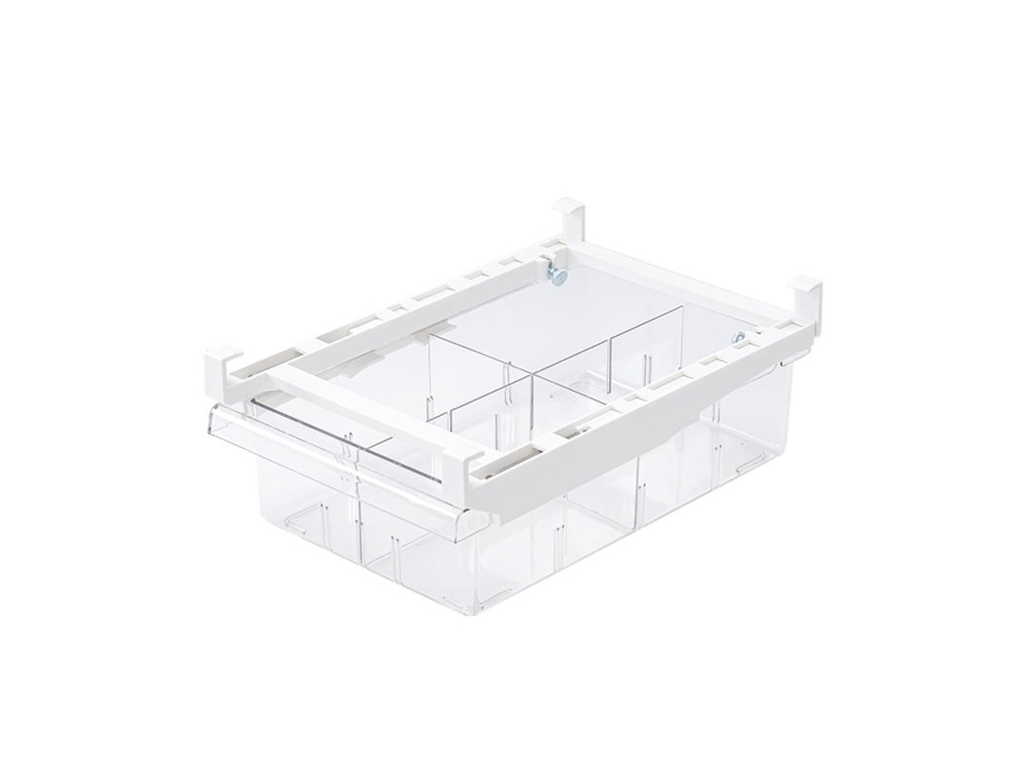 Organizador Transparente Para Frigorífico - Cajón Extra En El Frigorífico - Transparente Con Separador - Ajustable