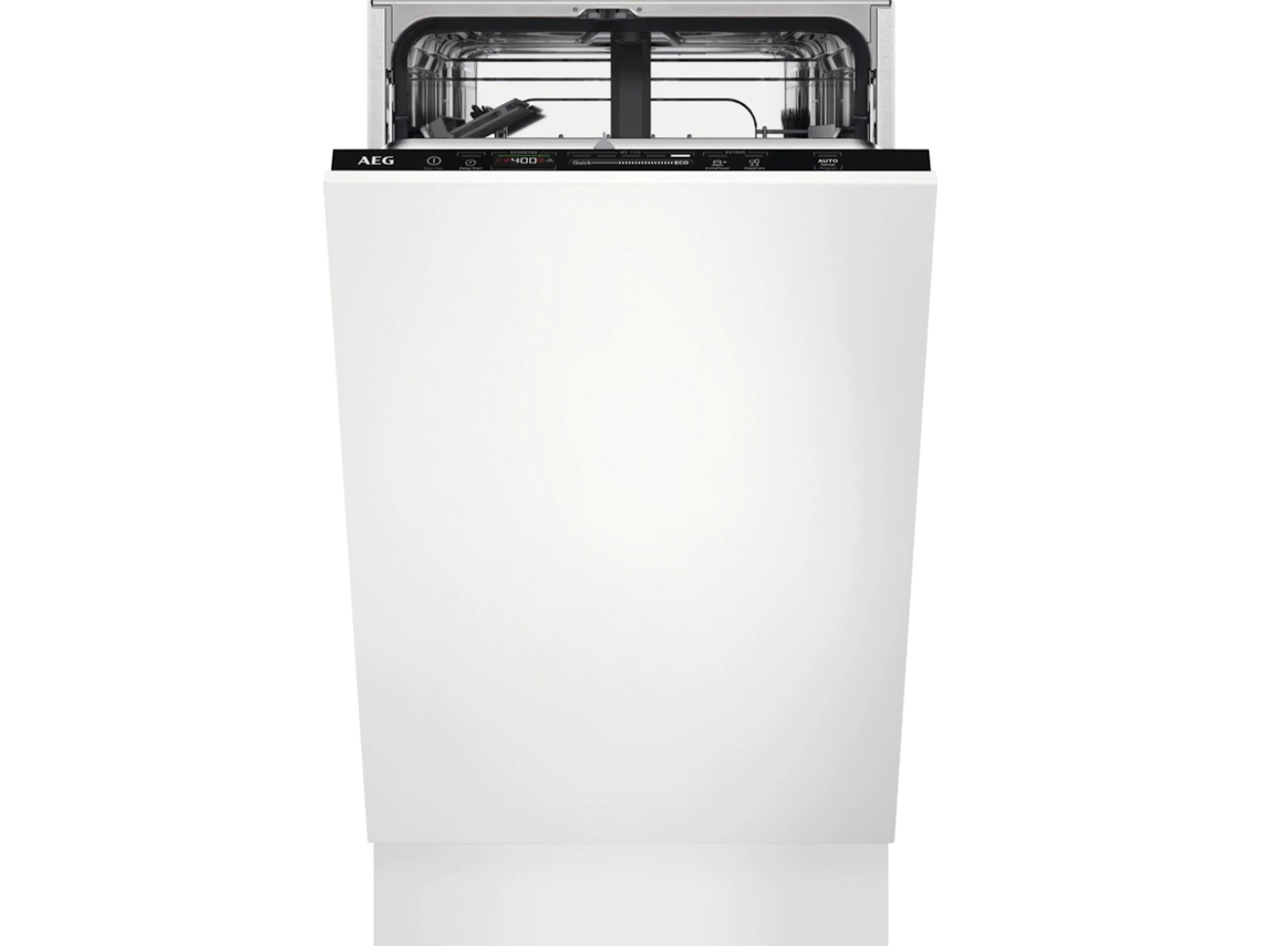 Lavavajillas Integrable AEG FSE62417P (9 cubiertos - 45 cm - Panel Negro)